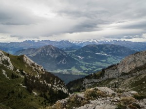 From the top of Pilatus you can look south to see more and more mountains (the Alps!).