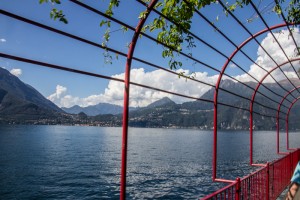 A view of Lake Como from the lakeside walk near Varenna.