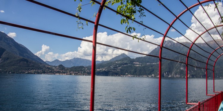 A view of Lake Como from the lakeside walk near Varenna.