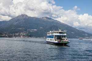 These ferrys shuttle cars and people from point to point on Lake Como.