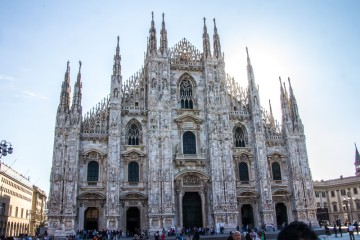 The Milan cathedral, one of the largest in the world.