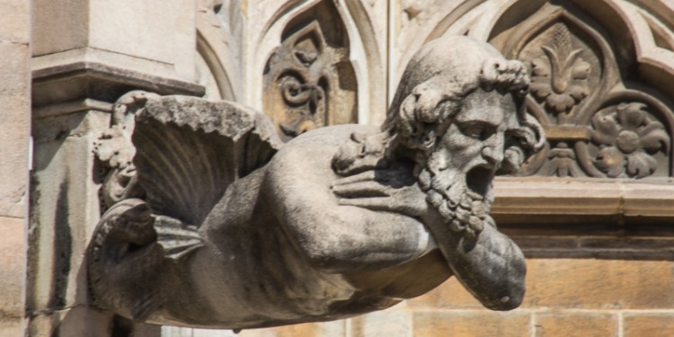 This was my favorite gargoyle. I think he's a tenor.