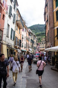 Continuing up the street in Vernazza, the second city of the Cinque Terre. There are many shops, including lots of gelato!