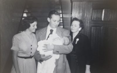 Baby David with Mom, Dad, Grandma